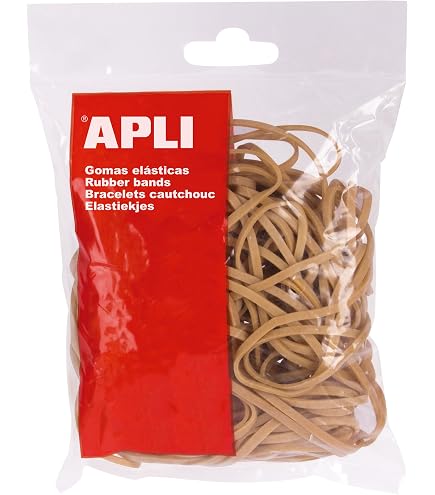 Bracelets Élastiques Caoutchouc - 120 X 10 Mm - Sachet 1 Kg - Apli - ART0025734