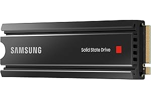 Samsung 980 PRO SSD with Heatsink 1TB PCIe Gen 4 NVMe M.2 Internal Solid State Hard Drive, Heat Control, Max Speed, PS5 Compatible, MZ-V8P1T0CW