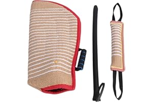 XIUGANPO Unterarm-Hundebiss-Ärmel, Professionelles Hundetrainings-Beißarm-Ärmel-Set mit Rührstab, Dickes und Weiches BitAing-Armmanschetten-Set für das Hundetraining für Deutschen