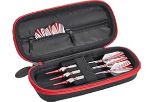 Casemaster Warden Dart Case For Steel and Soft Tip Darts, with a Tough EVA Foam Outer Shell for Maximum Toughness and Durability, Holds 3 Darts