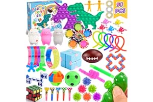 Corrit 50 Pcs Fidget Toys for Kids Adults, Squishy Toys for 3-12 Year Old Girls Boys, Sensory Toys for Autism ADHD Fidget Toys Box, Stocking Fillers Kids Christmas Xmas Gifts Kids' Party Favours