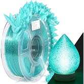 IEMAI PETG Filament 1.75mm 1kg, PETG Glitterate Clear Light Blue High Speed 3D Printer Filament, Dimensional Accuracy +/- 0.0