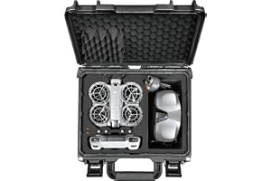 Lekufee Vattentätt Hård Bärfodral för DJI Neo 2 drönare, Fly More Combo, DJI RC 2/N3, Goggles N3/3, RC Motion 3 och Tillbehör