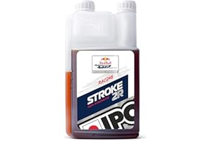 IPONE - Huile Moteur Moto 2 Temps STROKE 2R - 100 % Synthétique avec Esters - Lubrifiant Très Haute Performance - Bidon-Doseur 1 Litre