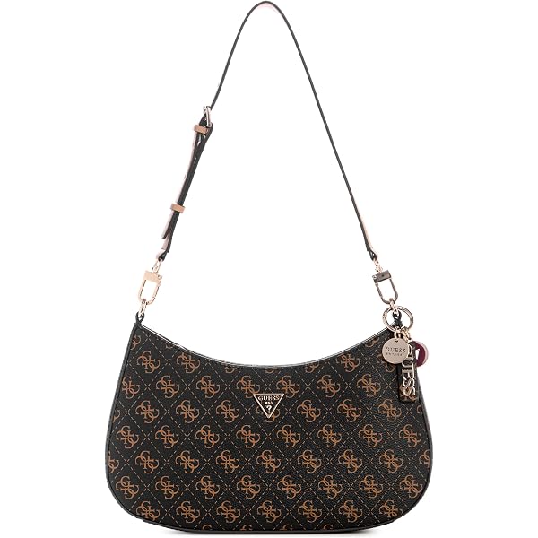 GUESS Eco Erica Convertible Xbody Flap Bag – Borsa A Tracolla In Ecopelle Color Cream Logo, 24x14x5 Cm, Con Portacarte - 3
