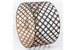 OSASY Abat-jour de Lampe Suspendue en Métal Ajouré, Motif Géométrique Noir et Doré