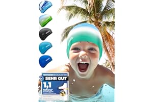 ‎KIDVERSE KIDVERSE Badekappe - Wasserdichte Schwimmhaube mit Anti-Rutsch-Noppen für rutschfesten Halt - UV Schutz - 100% Reißfest - Silikon