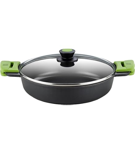 Contacto gegoten aluminium pan 28 cm diepe vorm, geschikt voor inductie met titanium aluminium coating