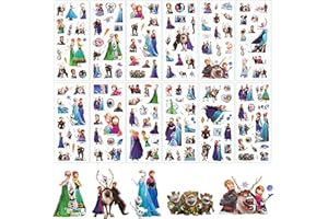 CHUKUA 12 Sheets Frozen Stickers, 3D Puffy Stickers for Children, Elsa Stickers for Party Bags, Cute Stickers Kawaii for Girls, Movie Stickers for Laptop, Skateboard, Scrapbooking, Bedrooms