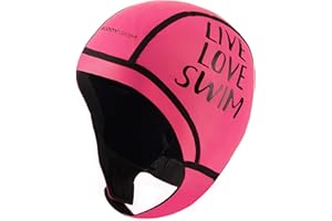 BUDDYSWIM Gorro Neopreno 2.5 mm para Natación en Aguas Abiertas. Neopreno para la Cabeza Aislante del Frío con Cierre de Velcro, Buceo, Submarinismo, Surf y Trabajos en el Agua