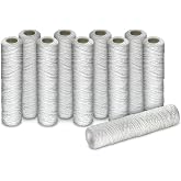 WK 10 Pack 10 Inch Water Filter Cartridge with 50 Micron Permeability, Convenient Use and Throw Away Mode