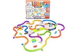HEXBUG Flash Nano Zone - Set da gioco sensoriale colorato per bambini - Costruisci la tua zona - oltre 60 pezzi e batterie incluse