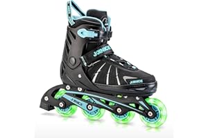 LOCAVUN Inline Skates,4 Tailles réglables avec des Roues Lumineuses,Patins en Ligne pour Enfants pour Une Utilisation intérieure et extérieure