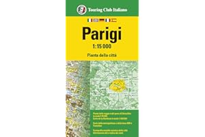 Parigi 1:15.000. Pianta della città. Ediz. multilingue