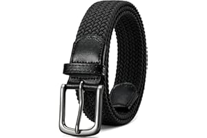 CHAOREN Cintura Elastica Uomo, Cintura In Tessuto Elasticizzato Per Uomo 1 3/8", Cintura Uomo, casual Elasticizzata Cintura Uomo Elegante