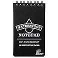Polymath Products Waterproof Notepad – 100% water-resistant stone paper notebook. Handy pocket/palm size (3 x 5 inches).