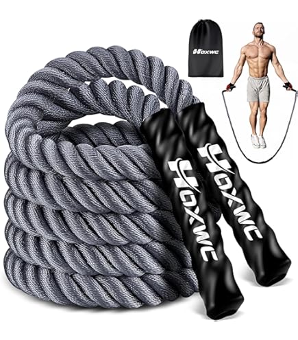 Battle Rope Jump Rope Workout Amazon Weighted Jump Rope 3lb/4lb