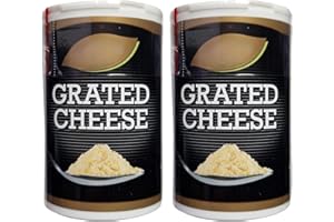 HUBSIDIA Cheese Sprinkler Bundle – 2 x Bella Ricetta Grated Cheese 50g | Italian Grated Cheese Ideal for Pasta, Soups & Pizza | Convenient Twin Pack for Everyday Family Cooking