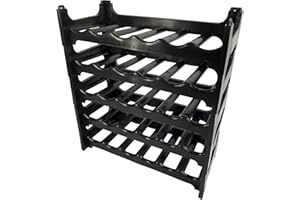 KEEEPER Stacking Wine Rack for 30 Bottles for Wine Soft Drink Champagne and Spirit Bottles