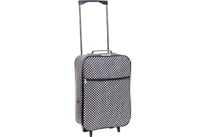 Slimbridge Cabin Carry-on Hand Luggage Suitcase Bag Ultra Lightweight 55 cm 0.95 kg 27 litres 2 Wheels, Barcelona Black Dots