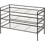 Amazon Basics 3 Ripiani Scarpiera per 9 paia di scarpe, 67.8 x 32 x 47.5 cm, Marrone
