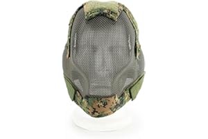 WARMHEARTTING Full Gesicht Fechten Fechtmaske Mesh Mask Outdoor Sports schützen Taktische Vollgesichtsschutzmaske für Airsoft
