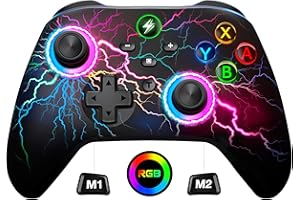 HASACOOL Manette Switch pour Nintendo, Manette Switch sans Fil avec 2 Boutons arrière Macro programmables/Clignotantes, commutateur de Manette de 1000 mAh pour Nintendo Switch/Lite/OLED