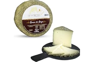 QUESOS LA ALDEA CALIDAD ARTESANAL QUESOS LA ALDEA | Quesos Artesano de Oveja Curado en Manteca al Romero | Medio Queso 1,5 kg | Queso Curado Gourmet de Leche Cruda | Ideal para Cestas de Navidad, Lotes y Packs Regalo Artesanales