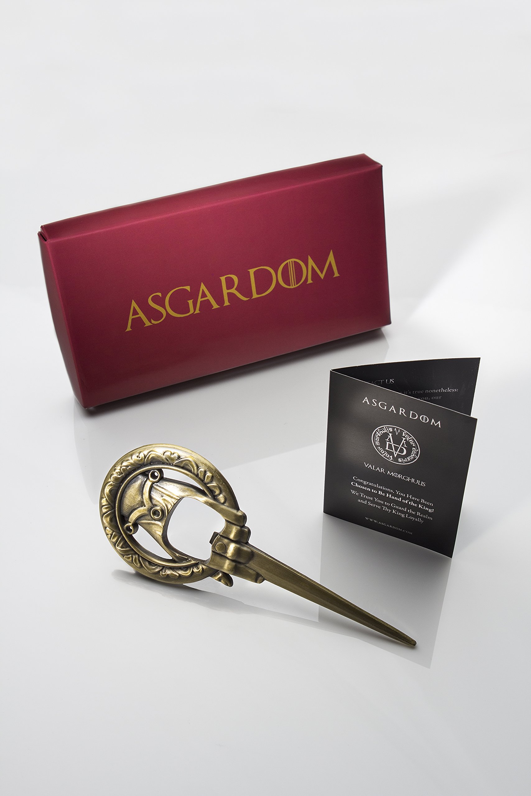 Hand-des-Knigs-Flaschenffner-Fanartikel-Geschenk-mit-Magnet-3in1-Bierffner-Briefffner-Khlschrankmagnet-Game-of-Thrones-Inspirierter-Bier-Bottle-Opener-In-Roter-Weihnachts-Geschenkbox