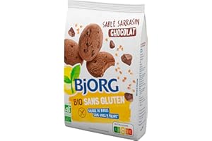 Bjorg Sans gluten Bio Sablé Sarrasin Chocolat - Sans huile de palme - 250 g