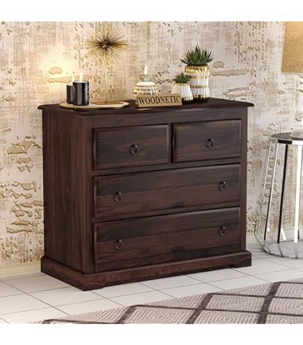 KARINA FURNITURE Solid Sheesham Wood Wooden Chest of Drawers