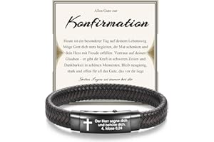 EPVID Kommunion Konfirmation Geschenk Junge, Konfirmationsgeschenk für Jungen, Erstkommunion Geschenke für Jungs Sohn Bruder Neffen Enkel Patensohn von Mama Papa Taufpaten