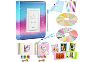 Yosuny 64 Poches Photo Album Accessoires pour Fujifilm Instax Mini11 Mini9 8+ 7s 25 50 70 90, Polaroid PIC-Snap 300, Sprocket HP, Kodak Mini 3 Pouces Film