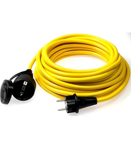 Schwabe 60364 Verlengkabel Rubber 230V/16A IP44 H05RR-F 3G1,5 zwart 25m