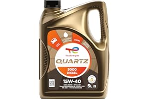 TotalEnergies Quartz 5000 Diesel 15W-40, Huile moteur, 5 litres