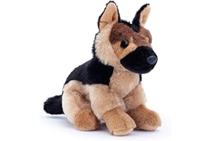 Zappi Co Rex, el Pastor alemán de Peluche (20 cm) – Pastor alemán – Suave, Acogedor, 100% Reciclado – Fiel Amigo guardián.