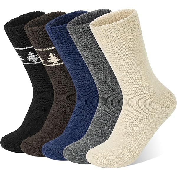 Lot De 4 Paires Chaussettes Épaisses Femme - Chaussettes Thermiques Laine Moelleuse Antidérapantes Pour Maison, Sommeil, Voyages