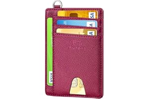 FurArt Credit Card Holder Wallet, Slim RFID Blocking Minimalist Women's Card Wallet