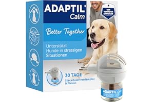 ADAPTIL Calm Start-Set | Beruhigendes Produkt für Hunde | Steckdosenverdampfer + 48ml Flakon | Anti-Stress für Entspannung zuhause | ca. 30 Tage Anwendung | von Tierärzten empfohlen, klinisch getestet