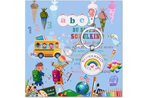 Toctax Einschulung Geschenk Mädchen Junge mit Schutzengel Schlüsselanhänger, Grußkarte und Umschlag Schulkind 2023 Deko Schultüte Füllung Zuckertüten Schulanfang Geschenke Mutmacher Glücksbringer