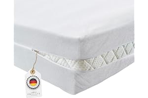 PROCAVE Matratzenbezug 90x200 cm Frottee unversteppt | Matratzen-Höhe 16-22cm | Matratzenschoner