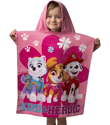 Serviette De Plage Enfant Paw Patrol - 70x140 Cm - 100% Coton - Skye, Chase, Marshall, Rubble, Everest