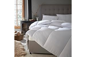 Silentnight Warm and Cosy Double Decker King Duvet Quilt - 18 Tog Winter Warm Cosy Thick Duvet Hypoallergenic and Machine Washable - Two Duvet Layers Retains Heat - King, White