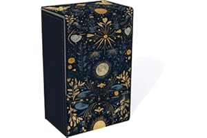 Boltquan Pearlescent Tarot Card Holder with Light Blue Interior Flip Case with Magnetic Closure Fits Standard Tarot Decks External Dimensions 13 x 8 x 5 cm (Moonlit Oracle)