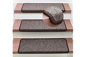 Kettelservice-Metzker Stufenmatte Treppenmatte Monza Rechteckig - 6 aktuelle Farben ! (Braun)