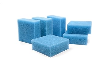 LTWHOME Generic COMPATIBLES Fine almohadillas Espuma Filtro tanque de peces para Juwel Standard/BioFlow 6.0 (6 unidades)