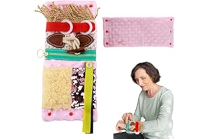 Adfuenom Fidget Manschette - Sensorisches Spielzeug für Demenz-Produkte, Ältere, Alzheimer oder Demenz - Beruhigung und Selbstregulation - Rosa - 1 cm