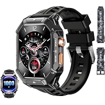 Montre Connectée OUKITEL BT80 - Écran AMOLED 2,13", Batterie 1000mAh, Étanche IP68