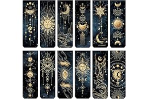 ‎SUNWUUN 24 Stück Lesezeichen Magnetisch,Nachthimmel Sternenhimmel Ästhetisches Lesezeichen 12 Modelle,Bookmark Geschenk für Kinder,Schüler,Lehrer,Leseliebhaber,Abschiedsgeschenk Erzieherin
