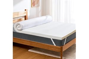 ‎PERLECARE PERLECARE Topper 140x200cm - 5cm Höhe Hart Matratzentopper, H2&H3 Härtegrade Gel Kaltschaum mit Bambus Matratzenbezug, Öko-TEX® Zertifiziert Matratzen Topper für Boxspringbett und Schlafsofa